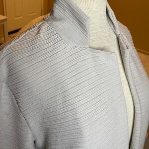 T Tahari Silver Gray Cardigan